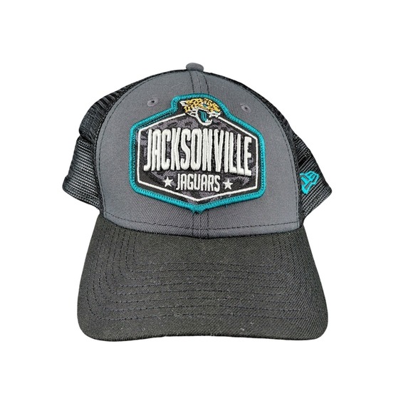 New Era Other - New Era Jacksonville Jaguars 9FORTY Trucker‎ Hat Snapback Gray Black NFL Cap